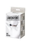 Anonymo gag, ABS plastic, black, 64 cm