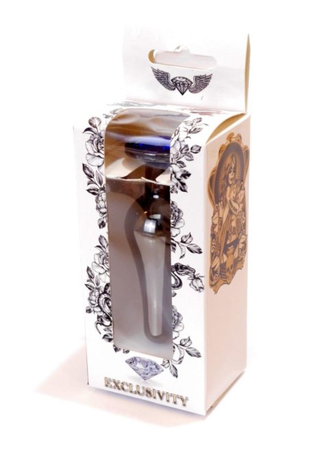 Plug-Jewellery Dark Silver BUTT PLUG- Dark Blue