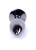 Plug-Jewellery Dark Silver PLUG- Clear