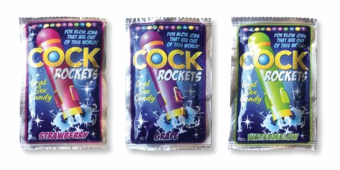 Cock Rockets - Oral Sex Lollipop, Strawberry Flavor