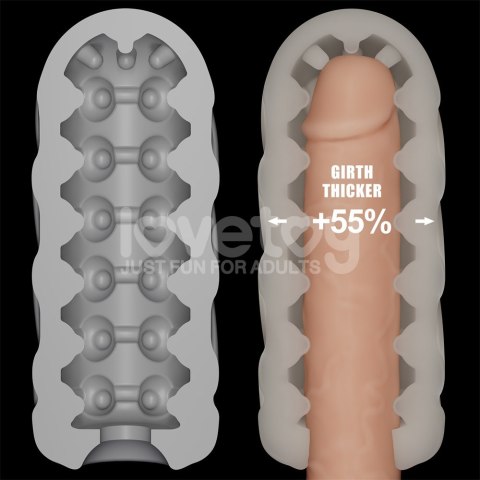MASTURBATOR KNIGHTS RING VIBRATING DUAL PURPOSE SLEEVE-SPIRAL 24-0576