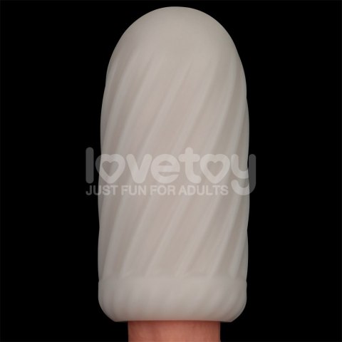 MASTURBATOR KNIGHTS RING VIBRATING DUAL PURPOSE SLEEVE-SPIRAL 24-0576