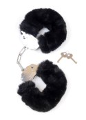 Kajdanki Fetish B - Series- Furry Cuffs Black