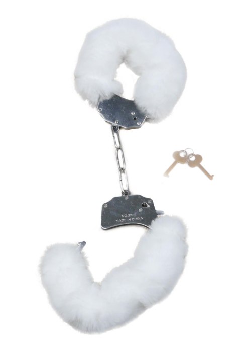 Kajdanki pluszowe osłony - białe