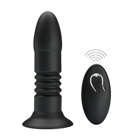 MR PLAY - VIBRATING ANAL PLUG 4 vibrations 4 thrusting Remote Control