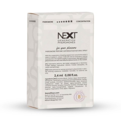Feromony Damskie - Miyoshi Miyagi Next ""X"" 2,4 ml