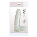 Dildo-JELLY DILDO REAL RAPTURE CLEAR 7.5"