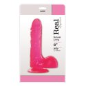 Dildo-JELLY DILDO REAL RAPTURE PINK 8"