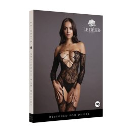 Criss Cross Neck Bodystocking - One Size