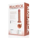 Vibrating and Rotating Regular Curved Cock - 8 / 20,5 cm - Tan