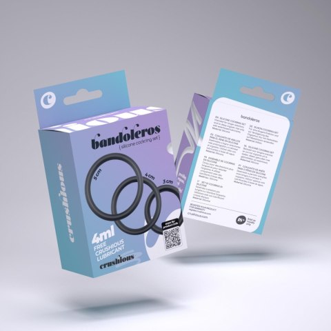 CRUSHIOUS BANDOLEROS SILICONE PENIS RING SET