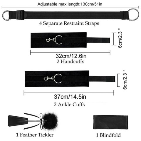 Fetish B-Series Bed Restraint Set 2.0