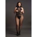 Fishnet and Lace Bodystocking - Plus Size