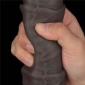 16'' Dual Layered Bendable Silicone Cock XXL(Black)