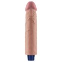 9.5" REAL SOFTEE Rechargeable TPE Vibrating Dildo(Flesh)
