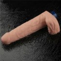 9" REAL SOFTEE Rechargeable TPE Vibrating Dildo(Flesh)