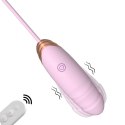 Vibrating Silicone Love EGG USB 7 vibration and thrust functions / Remote control Pink