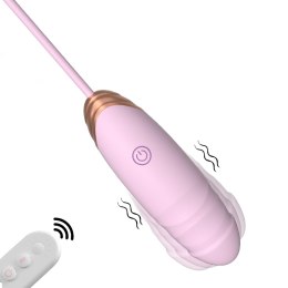 Vibrating Silicone Love EGG USB 7 vibration and thrust functions / Remote control Pink