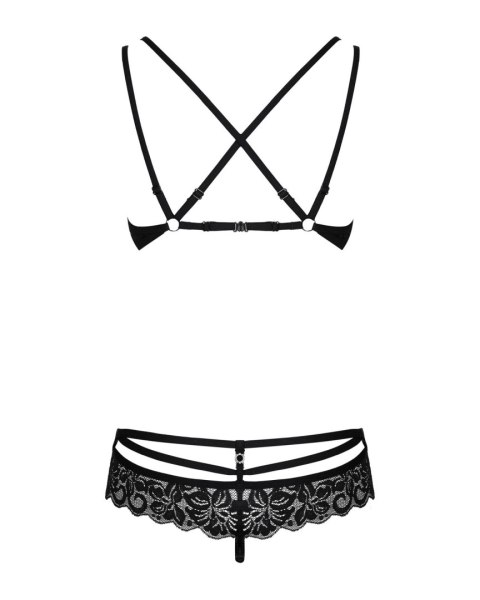 Bielizna-860-SET-1 komplet 2-częściowy czarny L/XL