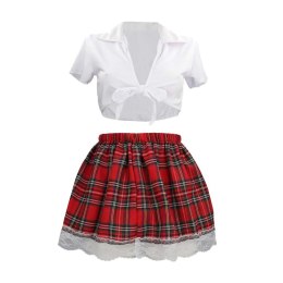 Schoolgirl Costume - S/M - White