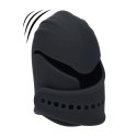 Adjustable Vibrating Silicone Penis Head Stimulator - Black