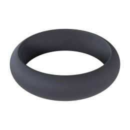Wide O Silicone Cockring - L - 42mm - Black