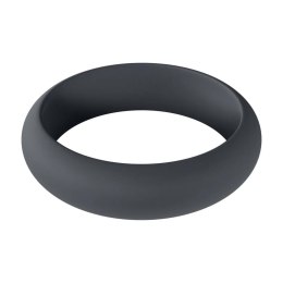 Wide O Silicone Cockring - XL - 50mm - Black