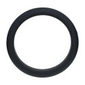 Wide O Silicone Cockring - XL - 50mm - Black