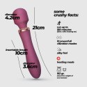 CRUSHIOUS DUAL MASSAGE WAND JINX RED WINE