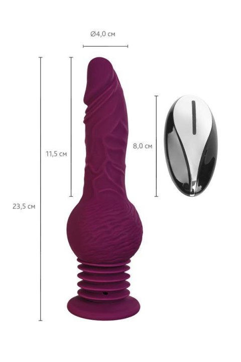 Mini sex machine Striker, MotorLovers with remote control, silicone, ABS, 23.5cm