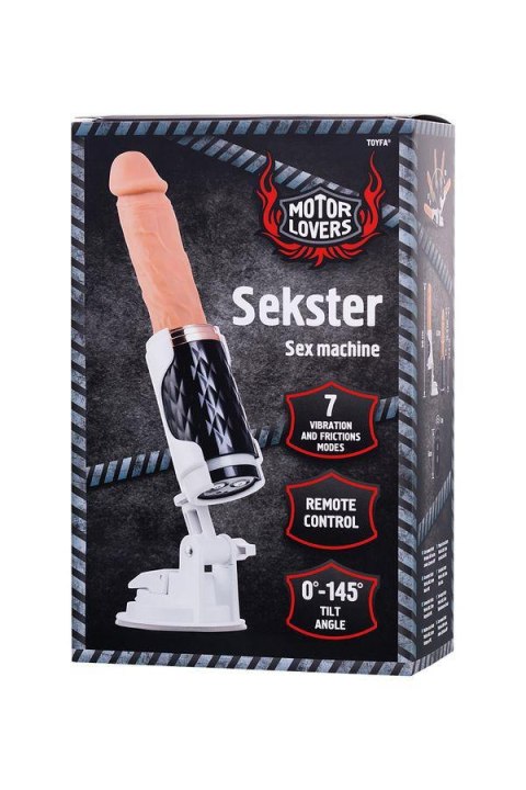 Sex machine Sekster, MotorLovers, ABS, black, 29 cm
