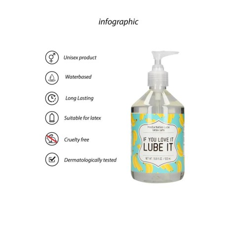 If You Love It. Lube It - Masturbation Lubricant - 500 ml