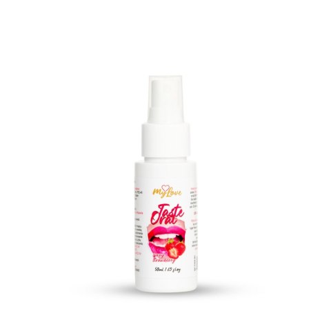 MyLove Taste Spray do seksu oralnego o smaku truskawki 50 ml