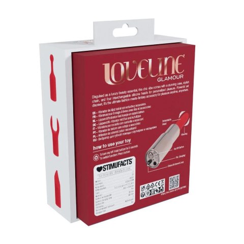 Candy - Lipstick Vibrator with 4 Attachments - Pink