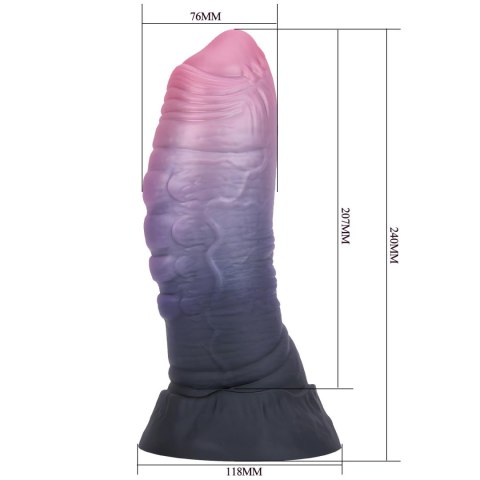 Power Monsters Dreadful Fiend - 24 cm Rippled Monster Silicone Dildo
