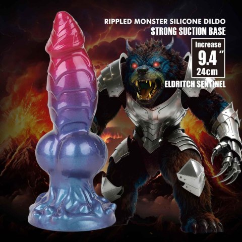 Power Monsters Eldritch Sentinel - 24 cm Rippled Monster Silicone Dildo