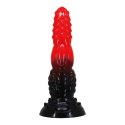 Power Monsters Fire Dragon - 24.5 cm Rippled Monster Silicone Dildo