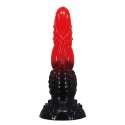 Power Monsters Fire Dragon - 24.5 cm Rippled Monster Silicone Dildo