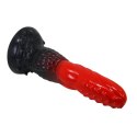 Power Monsters Fire Dragon - 24.5 cm Rippled Monster Silicone Dildo