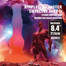 Power Monsters Hercules - 21.5 cm Rippled Monster Silicone Dildo
