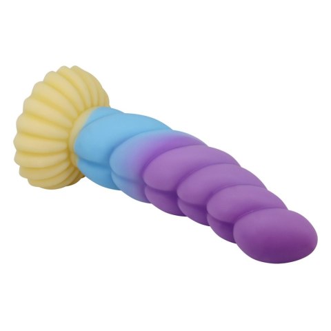 Power Monsters Unicorn - 22 cm Rippled Monster Silicone Dildo