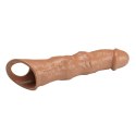 Pretty Love Extension Penis Sleeve with Modular Length Blocks Brown - 28 cm