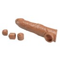 Pretty Love Extension Penis Sleeve with Modular Length Blocks - Dark Brown - 26 cm