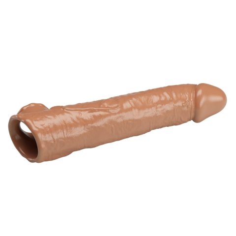 Pretty Love Extension Penis Sleeve with Modular Length Blocks - Dark Brown - 26 cm