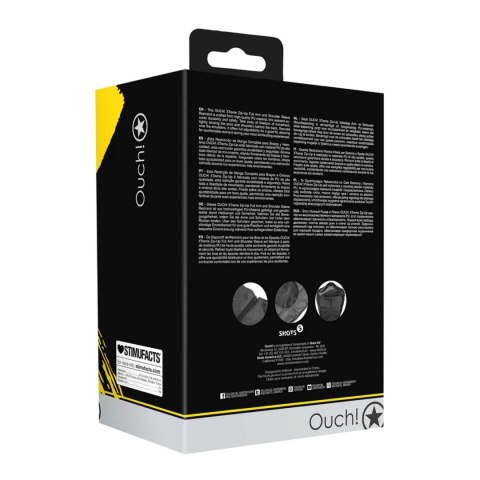 Zip-Up Full Arm and Shoulder Sleeve Restraint - Black