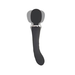 Black clitoral and G-spot vibrator