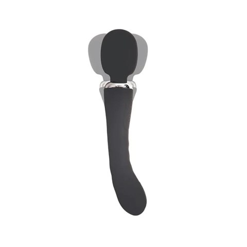 Black clitoral and G-spot vibrator