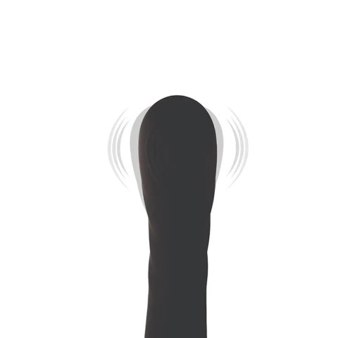 Black clitoral and G-spot vibrator