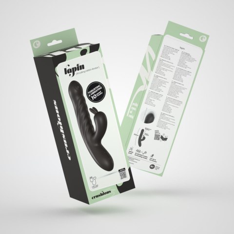 CRUSHIOUS LAPIN THRUSTING RABBIT VIBRATOR BLACK