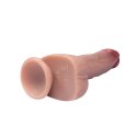 Silicone thrusting dildo 23 cm
